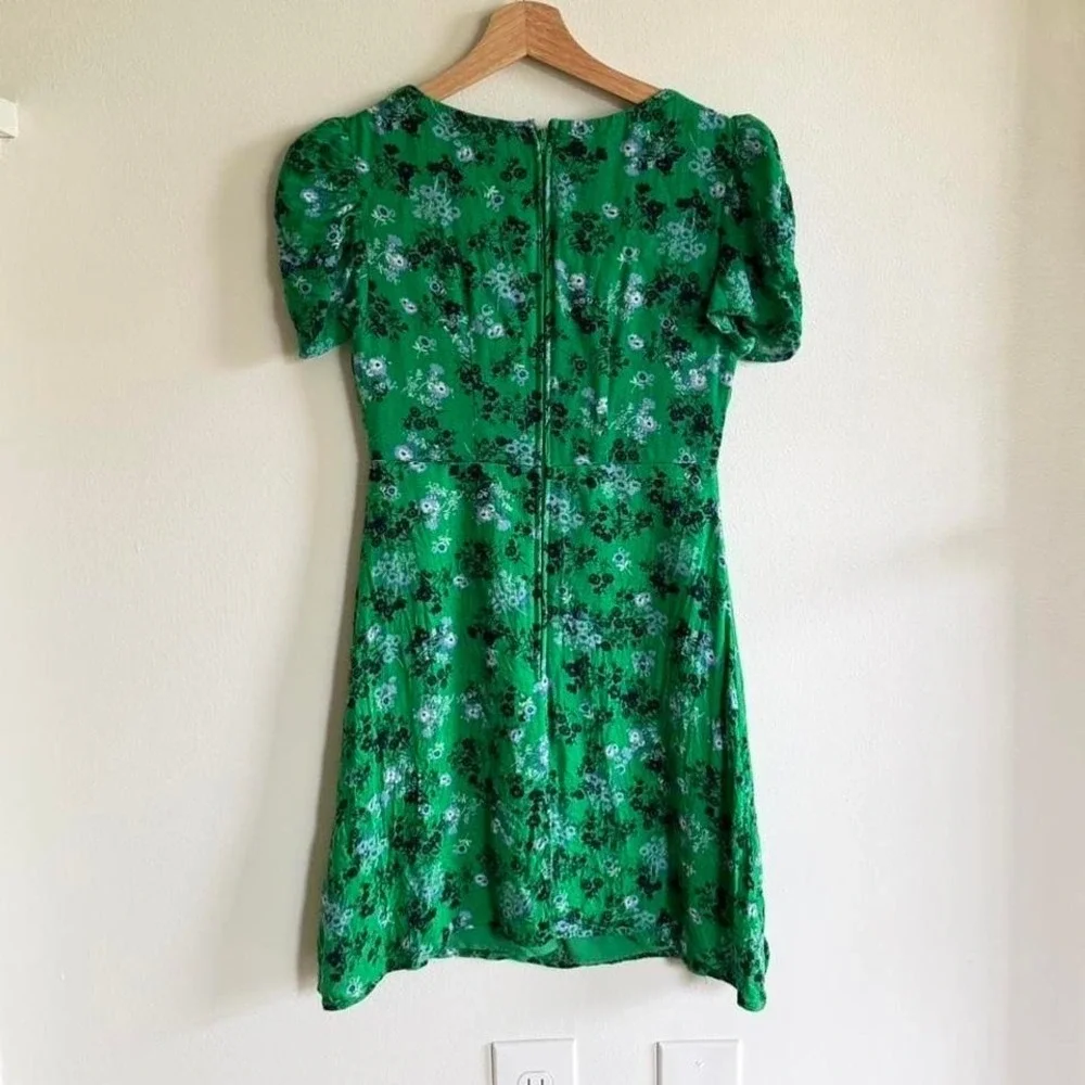 Row‎ A Green Floral Spring Mini Dress